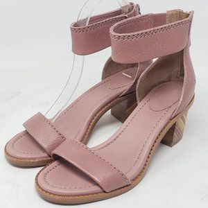 Frye Womens Brielle Bias Zip Sandal - Pink Blush S